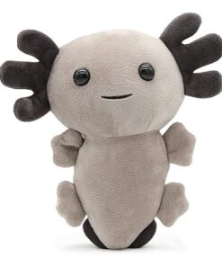 Axolotl Kuscheltier grau schwarz 20 cm