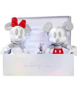 Disney 100 Jahre Mickey und Minnie Mouse 33 cm Set-3 Zertifikat