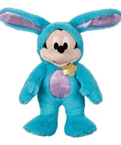 Disney Store Micky Maus Offizielles Kuscheltier im Flauschigen Häschenoutfit zu Ostern 34 cm,