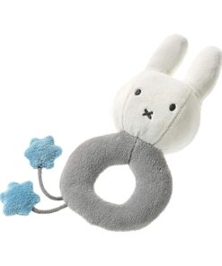 Heunec MIFFY GOTS Rassel Greifling weiß grau