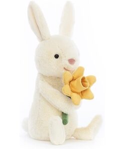 Jellycat Kuscheliger Hase Bobbi mit Narzisse 18 cm