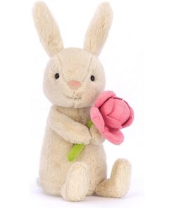 Jellycat Kuscheltier Hase Bonnie mit Rose 15 cm