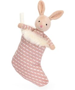 Jellycat Kuscheltier Hase im Strumpf Christmas 20 cm