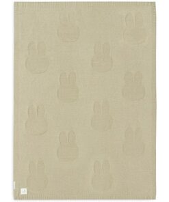Jollein Miffy Kinderdecke Strick Olive Green 100x150 cm