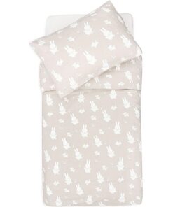 Jollein Miffy & Snuffy Bettwäsche Nougat 100x140 cm