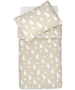Jollein Miffy & Snuffy Bettwäsche Olive 100x140 cm