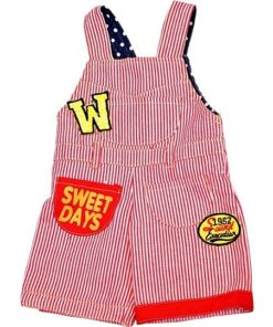 Living Puppets Latzhose gestreift für Handpuppen 45 cm