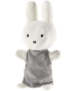 MIFFY Hase GOTS Handspielpuppe grau 26 cm