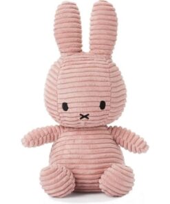 MIFFY Kuscheltier Hase Cordsamt rosa 24 cm