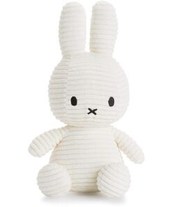 MIFFY Kuscheltier Hase Cordsamt weiß 24 cm
