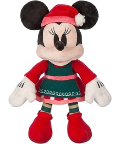 Minnie Maus im Elfenkostüm Weihnachtliches Kuscheltier Offizieller Disney Store 43 cm