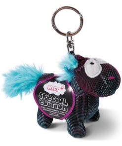 NICI 45718 Schlüsselanhänger Einhorn Moon Beamer Special Edition 10 cm – Glitzerndes Einhorn Kuscheltieranhänger mit Schlüsselring für Schlüsselband, Schlüsselbund