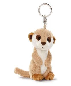 NICI 47871 Schlüsselanhänger Erdmännchen Green 10cm, braun