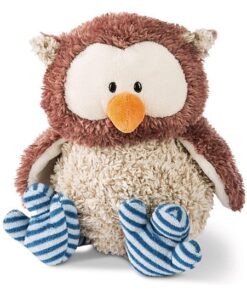 NICI Kuscheltier Eule Oscar mit drehbarem Kopf braun 35 cm 48078