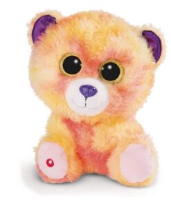 NICI Glubschis Das Original – Glubschis Bär Sugardoo 25 cm – Kuscheltier Bär mit großen Augen – Flauschiges Plüschtier mit großen Glitzeraugen – Schmusetier für Kuscheltierliebhaber – 45564