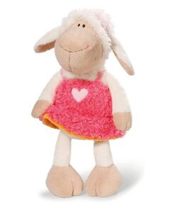 NICI Kuscheltier Schaf Jolly Frances stehend weiß/rosa 25 cm 48531