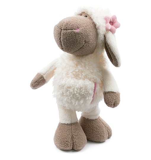 NICI Kuscheltier Schaf Jolly Rosa stehend weiß/rosa 25 cm 48533