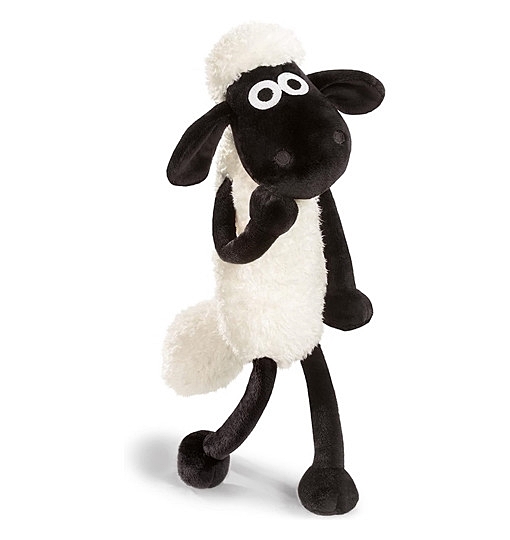 NICI Kuscheltier Shaun das Schaf weiß schwarz 35 cm 45846
