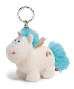 NICI Schlüsselanhänger Einhorn Rainbow Flair mit Flügel creme 10 cm 40092