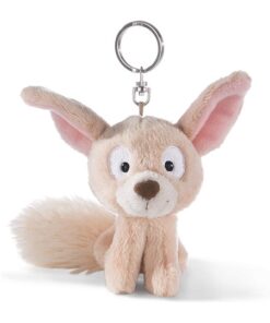 NICI Wüstenfuchs Fehmi 10cm Schlüsselanhänger, flauschiges Plüschtier mit Schlüsselring