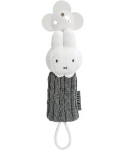 Nijntje Miffy Gestrickter Schnullerkette grau
