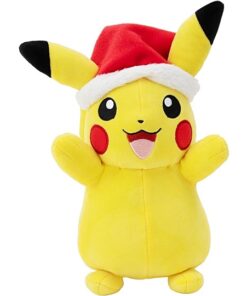 Pokémon Pikachu mit Weihnachtsmütze 20 cm PKW3376 offizielles Pokémon Plüsch