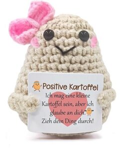 Positive Potato Pocket Hug Positive Kartoffel Glücksbringer 8 cm "Deutsch"