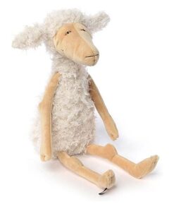 SIGIKID 39618 Is mir erstrecht schlecht BeastsTown Schaf Weiß-Beige 40cm
