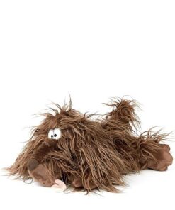 Sigikid Hund Zottle Lottle, BeastsTown Kuscheltier Mittelbraun, 30x14x17 cm