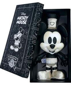 Simba 6315870276 - Disney Dampfschiff Mickey Mouse, März Edition, Amazon Exclusiv, 35cm Plüschfigur, Micky Maus, im Geschenkkarton, Limitiert, Sonderedition, Sammlerstück