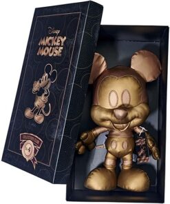 Simba 6315870313 - Disney Bronze Mickey Mouse, April Edition, Amazon Exclusiv, 35cm Plüschfigur, Micky Maus, im Geschenkkarton, Limitiert, Sonderedition, Sammlerstück