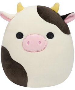 Squishmallows Connor die Kuh 19 cm SQCR05373 Offizielles Kuscheltier