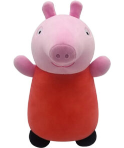 Squishmallows Hug Mees Peppa Pig 25 cm ‎‎SQPP00004 Offizielles Kuscheltier