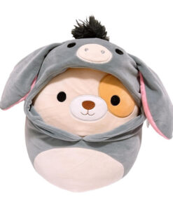 Squishmallows Ostern Harris der Hund im Esel Hoodie 20 cm ‎SQER00694 Offizielles Kuscheltier