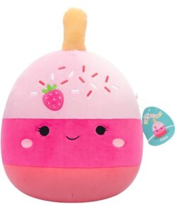 Squishmallows Pama der Erdbeer-Cakepop 30 cm SQCR06573 Offizielles Kuscheltier