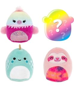 Squishville SQM0329-4er Pack Dschungel Squad, superweiche Mini-Squishmallows, 5cm Plüschfiguren