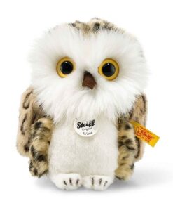 Steiff 045608 12 Wittie Eule, GRAU, 12 cm