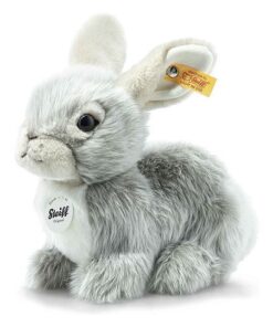 Steiff 067488 Dormili Hase - 21 cm - Kuscheltier - grau sitzend
