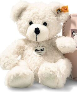 Steiff 111563 Lotte Teddybär im Koffer Plüschtier, Mehrfarbig, 28 cm