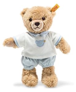 Steiff 239571 Schlaf-gut-Bär Plüschtier, blau, Medium, 25 cm