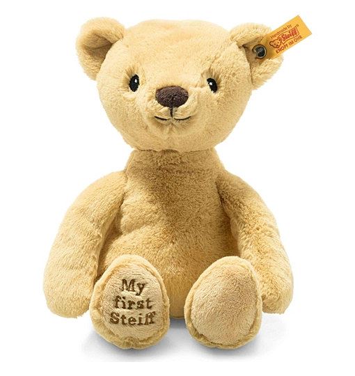 Steiff 242120 Soft Cuddly Friends My First Teddybär- 26 cm - Kuscheltier für Babys - goldblond 242120