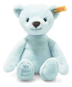 Steiff 242144 Soft Cuddly Friends My First Teddybär - 26 cm - Kuscheltier für Babys - hellblau 242144 blau