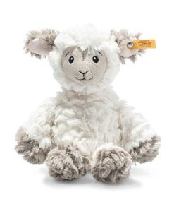 Steiff 242304 Soft Cuddly Friends Lita Lamm - 20 cm - Kuscheltier für Babys - Creme, weiß, 104 g