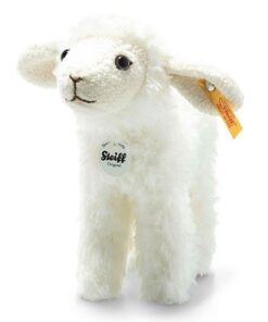Steiff 74233 Kuscheltier Anni Lamm-16 cm Kinder-weich & kuschelig-waschbar-Creme (074233), 16 cm