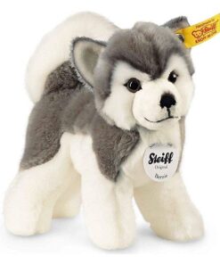 Steiff Bernie Husky - 17 cm - Plüschhund stehend - grau 104985