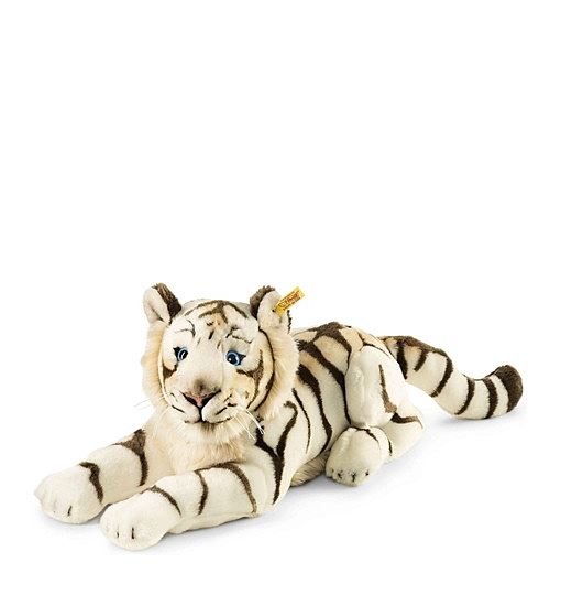 Steiff Bharat Tiger - 43 cm - Plüschtiger liegend weiß 066153
