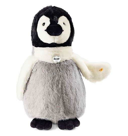 Steiff Flaps Pinguin - 70 cm - Pinguin stehend - schwarz weiß grau 075711
