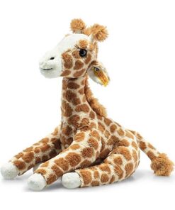 Steiff Gina Giraffe - 25 cm - Kuscheltier - Hellbraun gefleckt, Honey Yellow, 067631