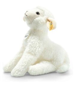 Steiff Hanni Schlenker-Lamm-25 cm-Kuscheltier für Kinder-weich & kuschelig-waschbar-Creme (103544), 25 cm