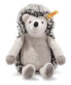 Steiff Hedgy Igel, 20 cm, Waldtier Plüschigel,, Soft Cuddly Friends, beige grau meliert 069079